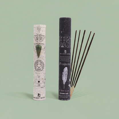 12 Spell Incense: Prosperity - Aventurine Pendulum