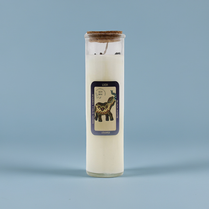 Magic Spell Candle: Luck - Black Agate