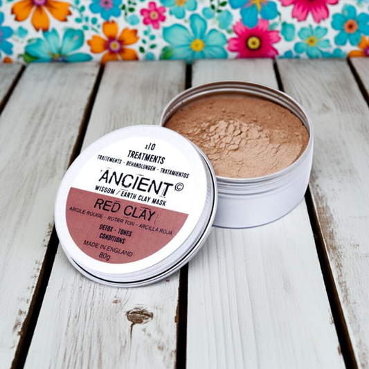 Red Clay Face Mask For Dry Skin - 80g - Bath & Soak
