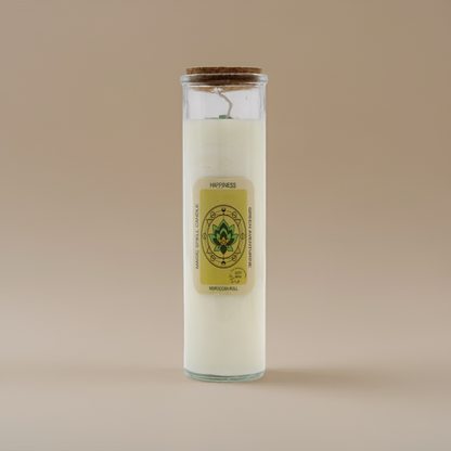 Magic Spell Candle: Happiness - Green Aventurine