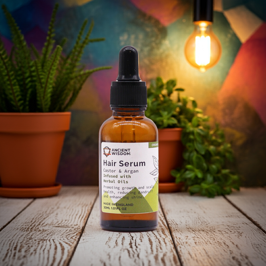 Organic Herbal Hair Serum: Nourish, Strengthen & Grow - 30ml - Bath & Soak