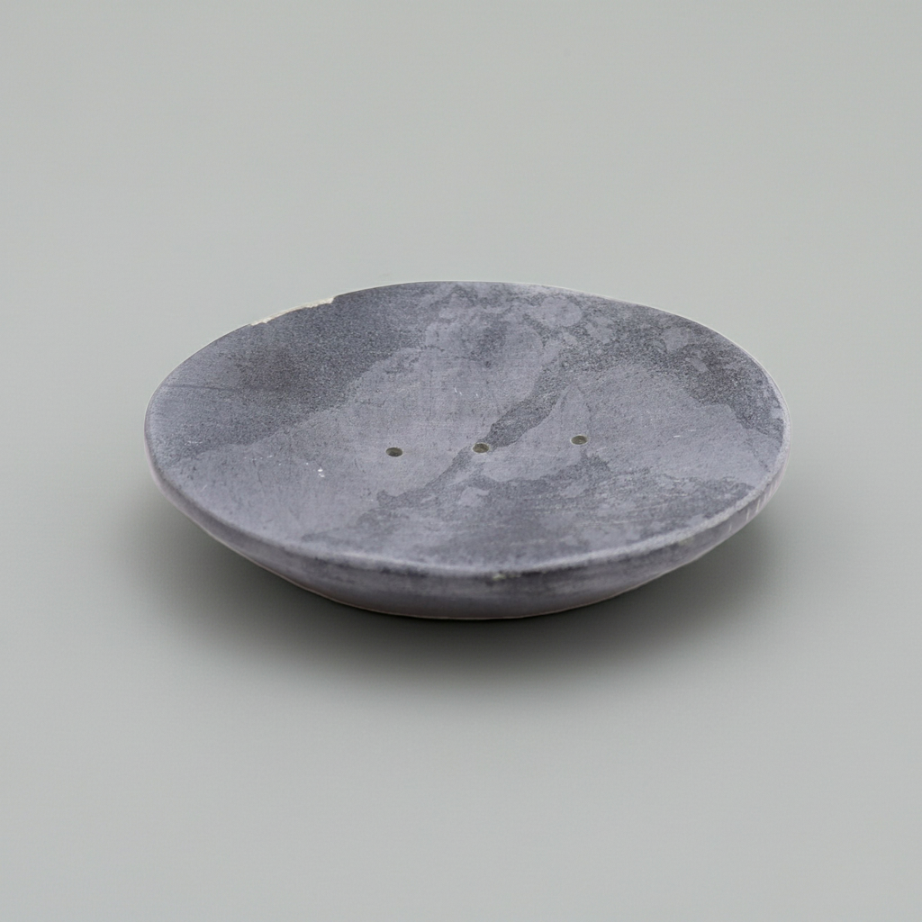 Grey Soapstone Soap Dish