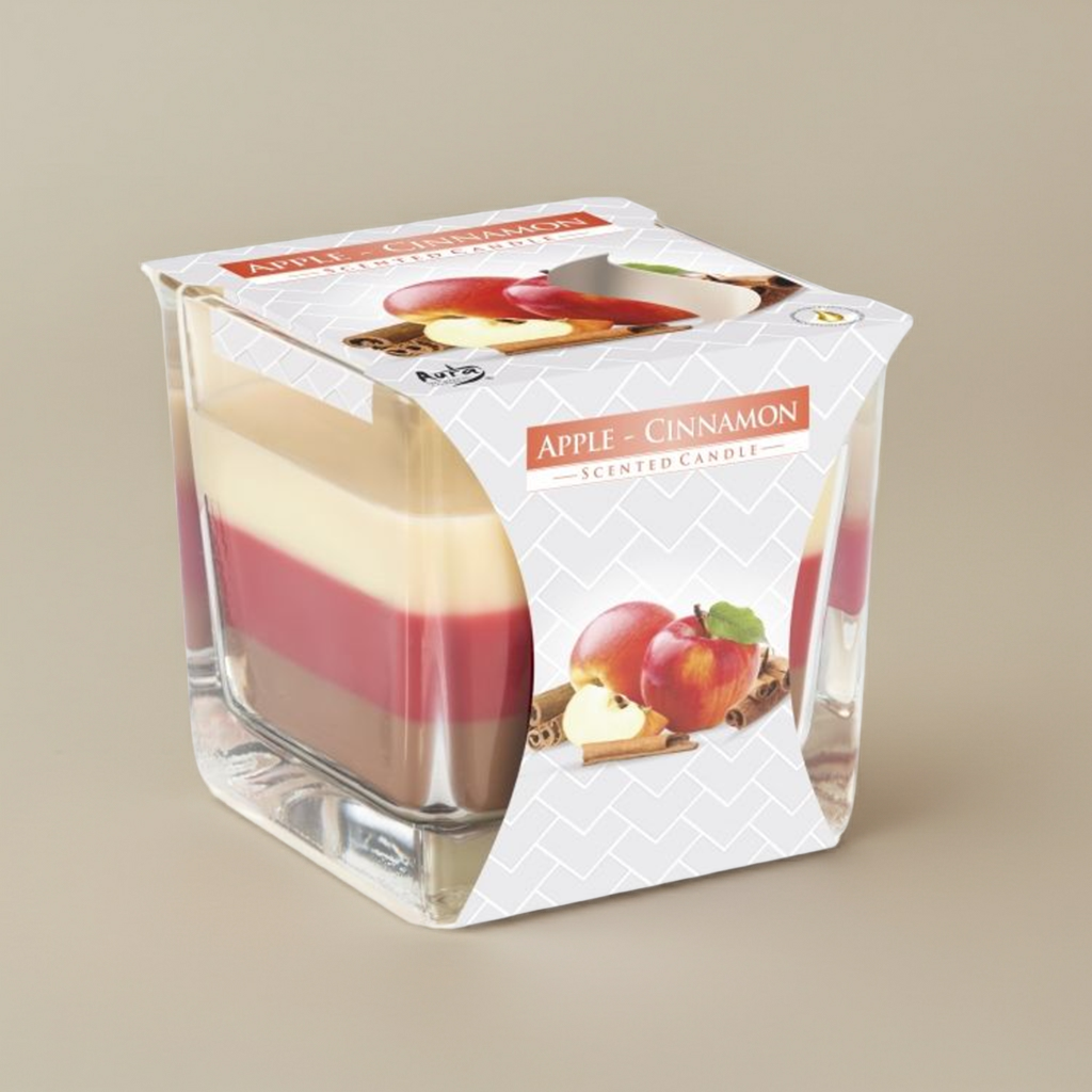 Apple & Cinnamon Rainbow Scented Candle - 570g