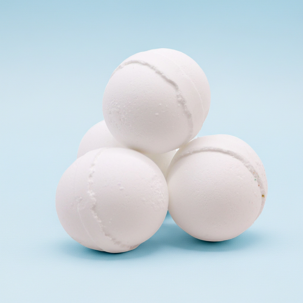 Essential Oil Bath Bomb: Peppermint & Eucalyptus - 120g