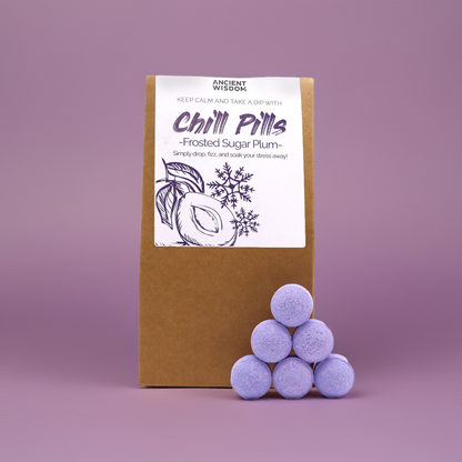 Pack of 30 Mini Bath Bombs - Frosted Sugar Plum