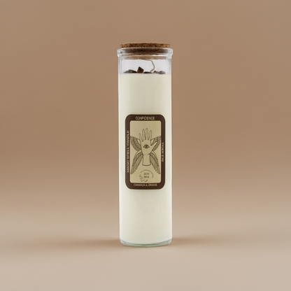 Magic Spell Candle: Confidence - Tiger Eye