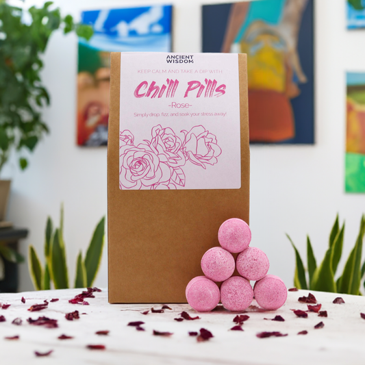 Rose Chill Pill Bath Bombs - 350g