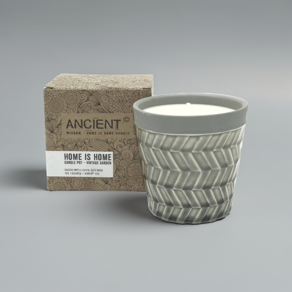 Vintage Garden Scented Candle Pot - 45 Hour Burn