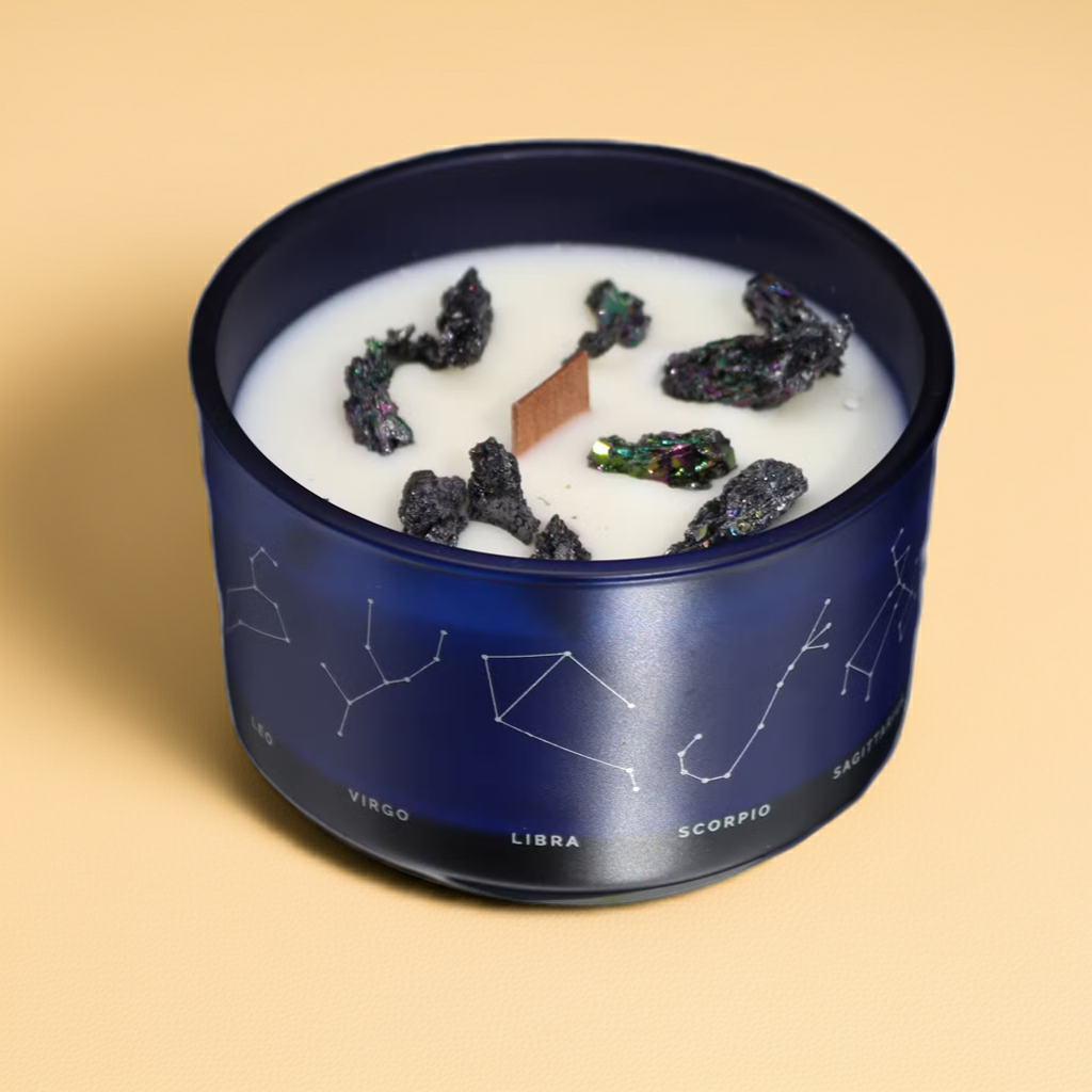 Zodiac Crystal Candle: Gemini
