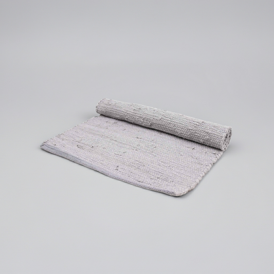 Indian Handloom Cotton Rug - Grey