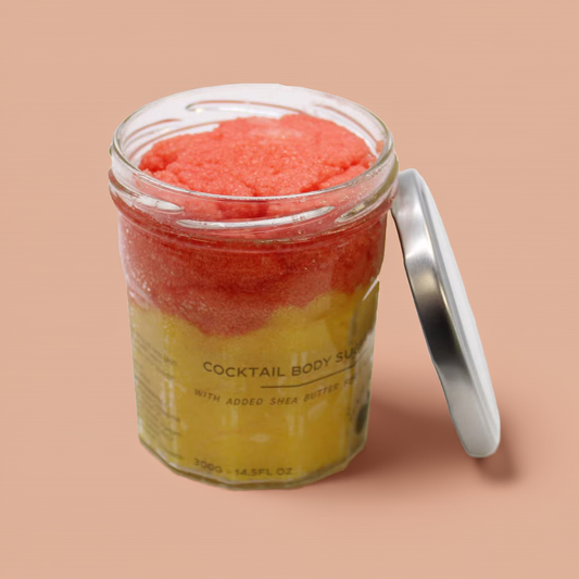 Peach Sangria Exfoliating Sugar Body Scrub: Softens & Refreshes Skin - 300g