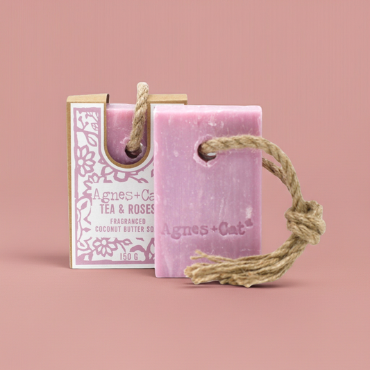 Soap On A Rope: Tea & Roses - 150g
