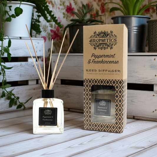 Peppermint & Frankincense Diffuser: Revitalising Aroma - 200ml
