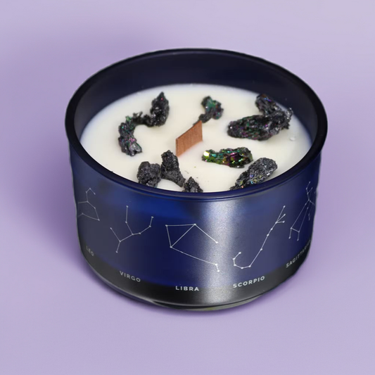 Zodiac Crystal Candle: Sagittarius