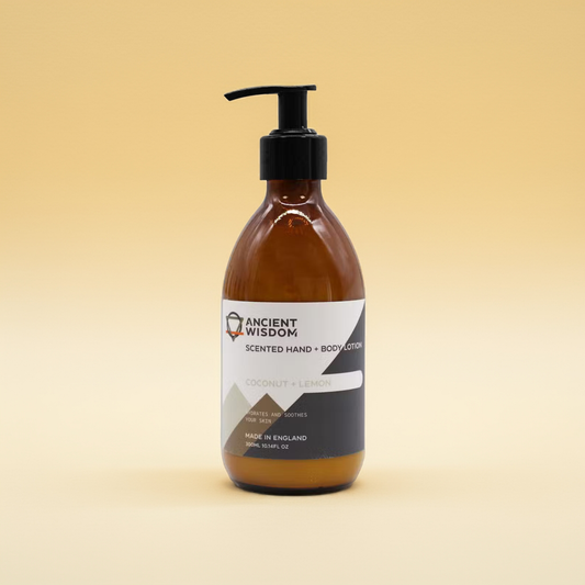 Coconut + lemon Scented Hand & Body Lotion - 300ml