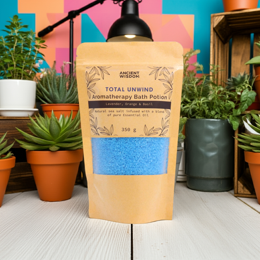 Lavender, Orange & Basil Aromatherapy Bath Salt - 350g - Bath & Soak