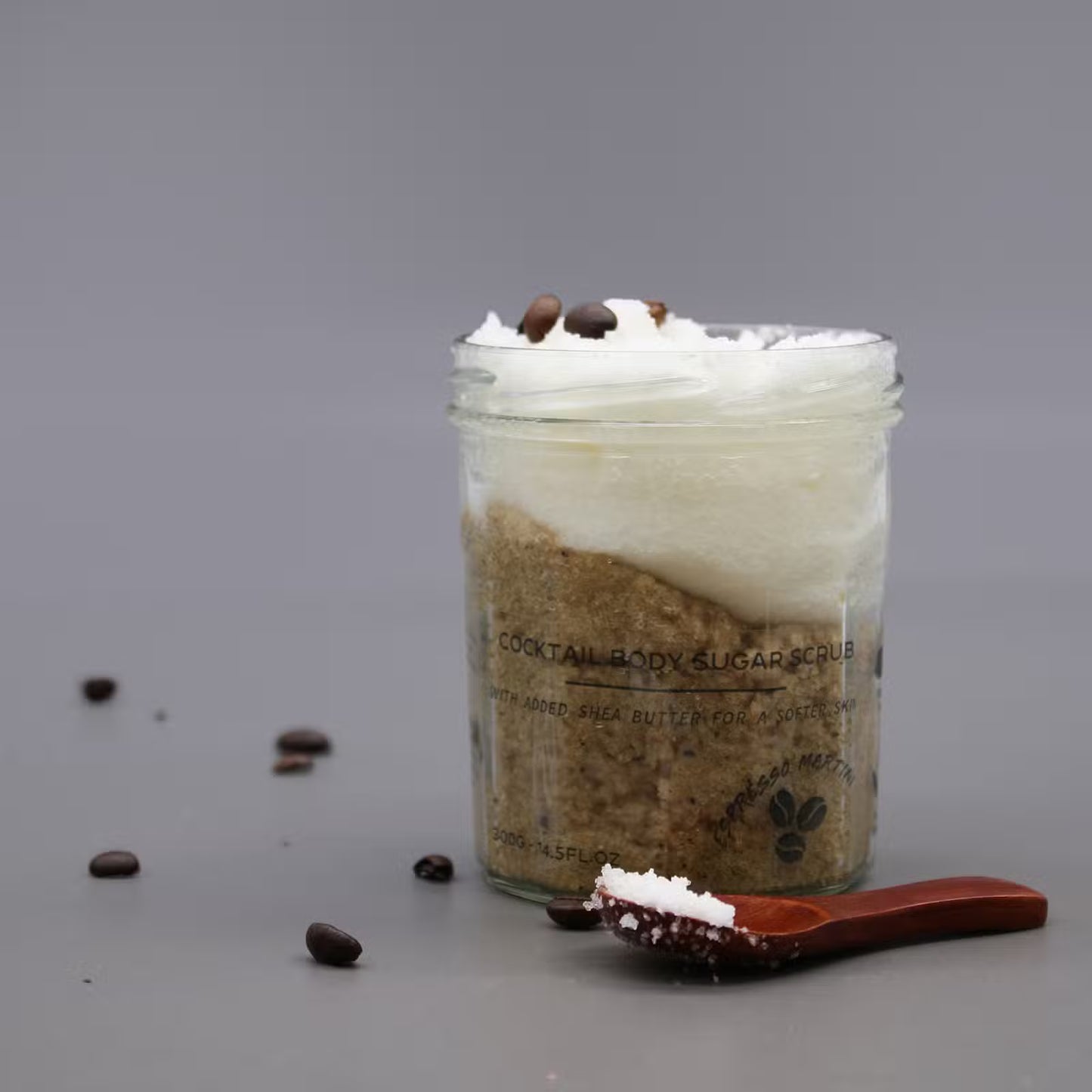 Espresso Martini Exfoliating Sugar Body Scrub: Smooth Skin Scrub - 300g