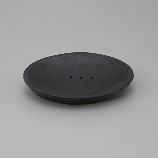 Black Marble Oval Soap Dish