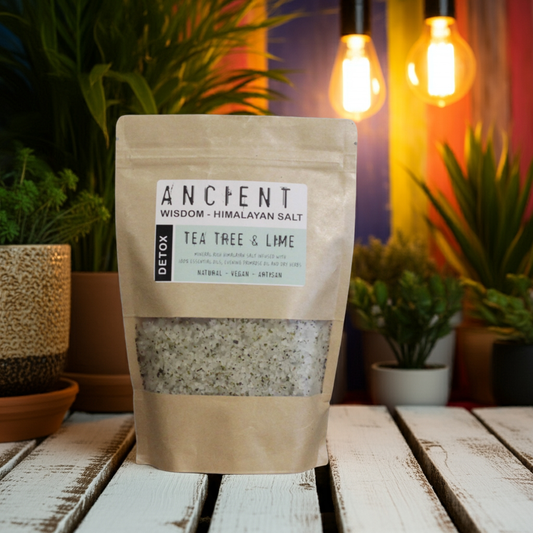 Tea Tree & Lime Aromatherapy Himalayan Bath Salt - 500g - Bath & Soak