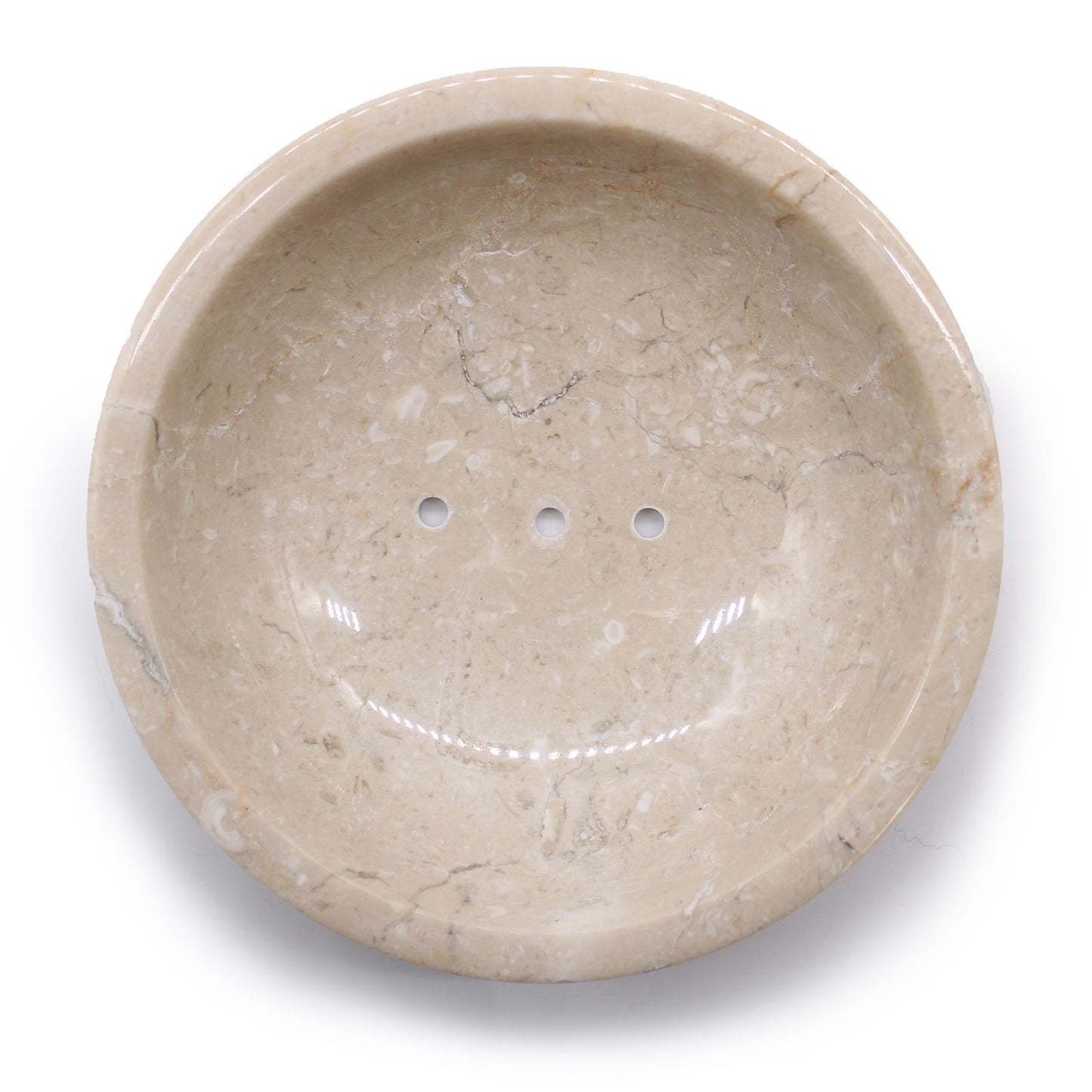 Rounded Honey Marble Soap Dish