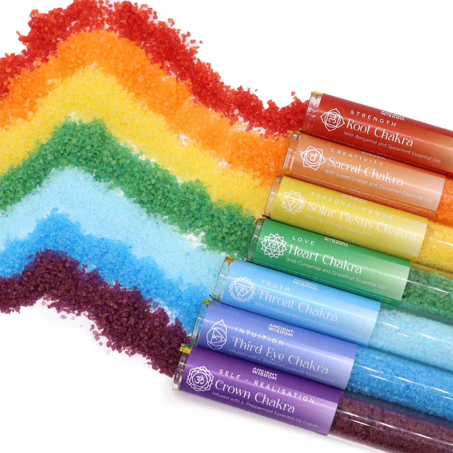Chakra Bath Salts: Balance & Harmony - 7 Vials
