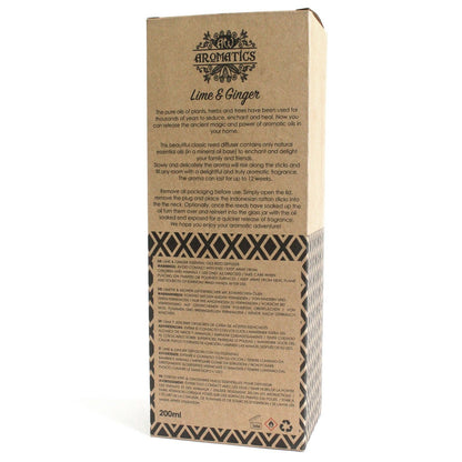 Lime & Ginger Reed Diffuser: Uplifting Aroma - 200ml