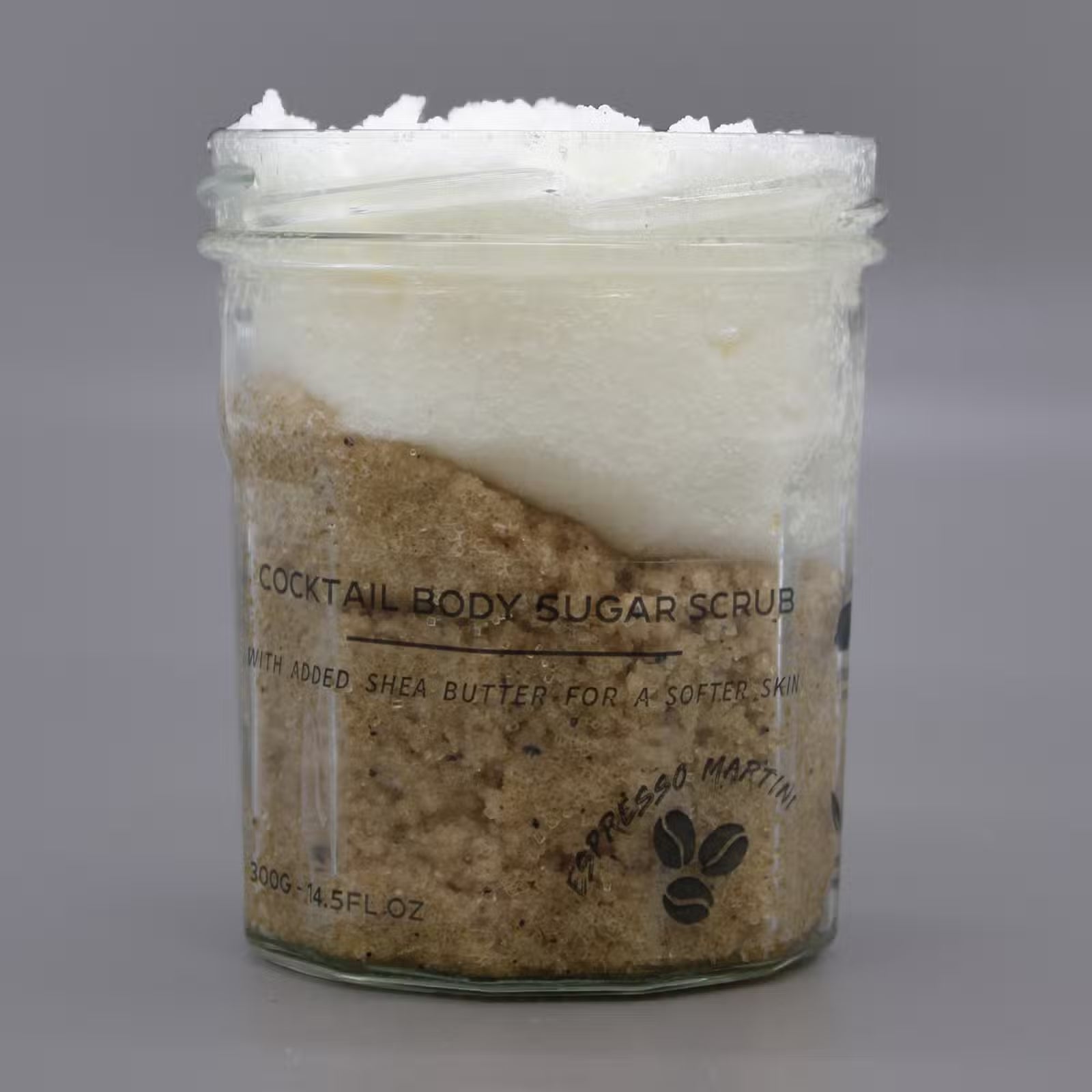 Espresso Martini Exfoliating Sugar Body Scrub: Smooth Skin Scrub - 300g