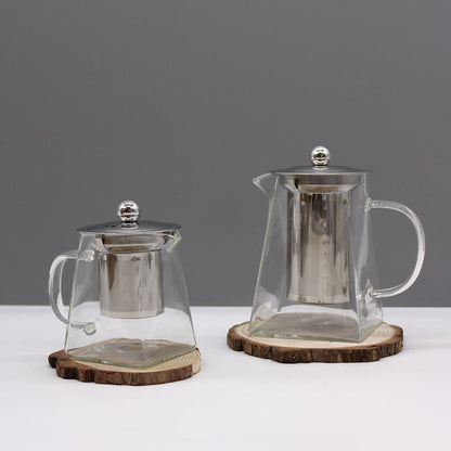 Glass Infuser Teapot: Tower Shape - 350ml