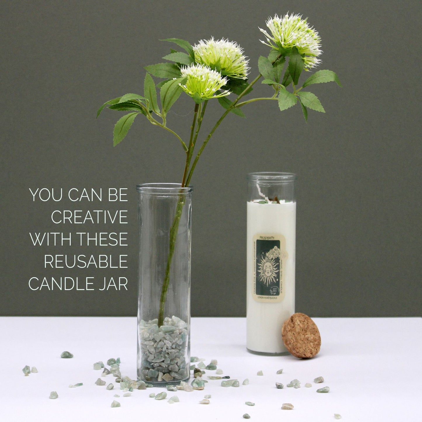 Magic Spell Candle: Confidence - Tiger Eye