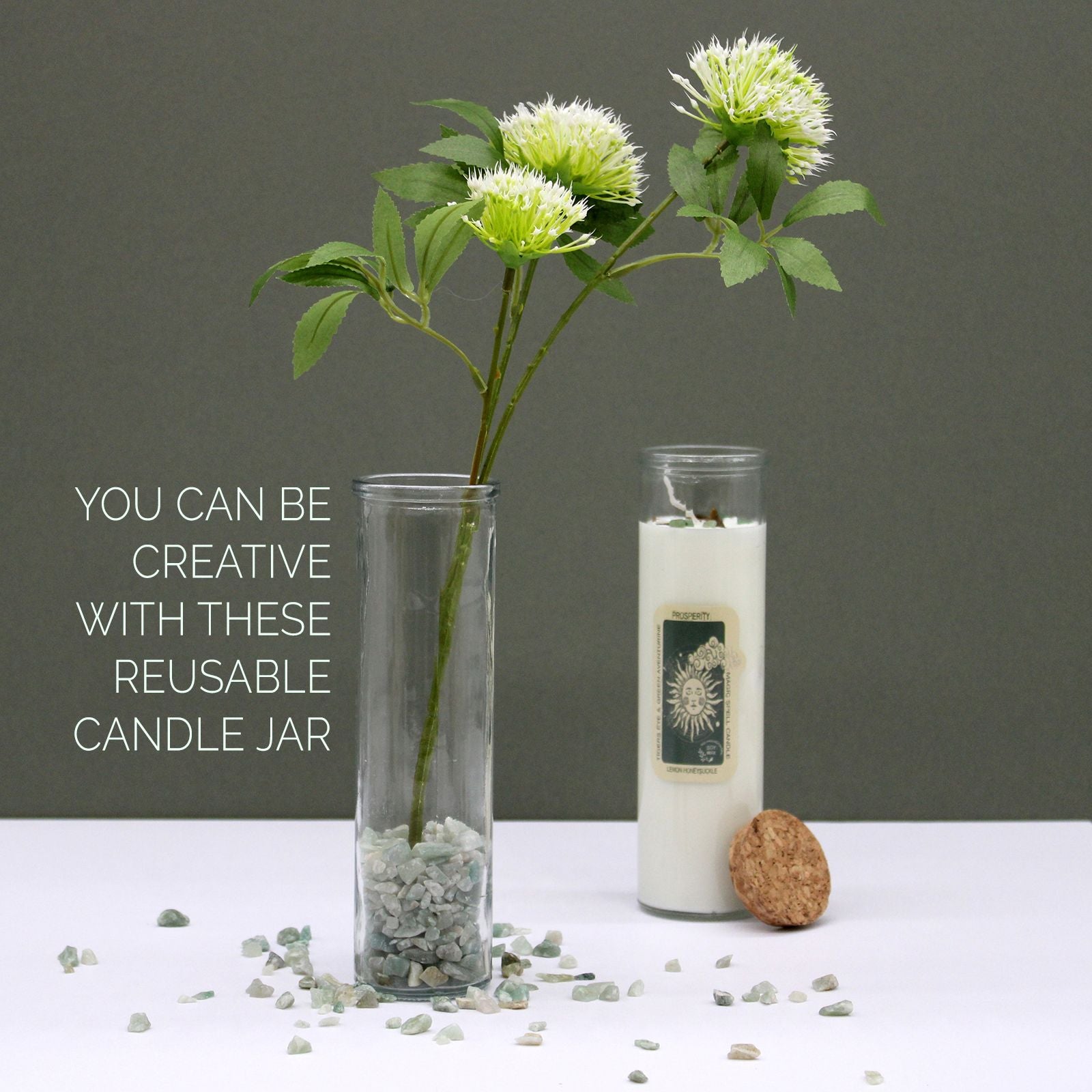 Magic Spell Candle: Confidence - Tiger Eye