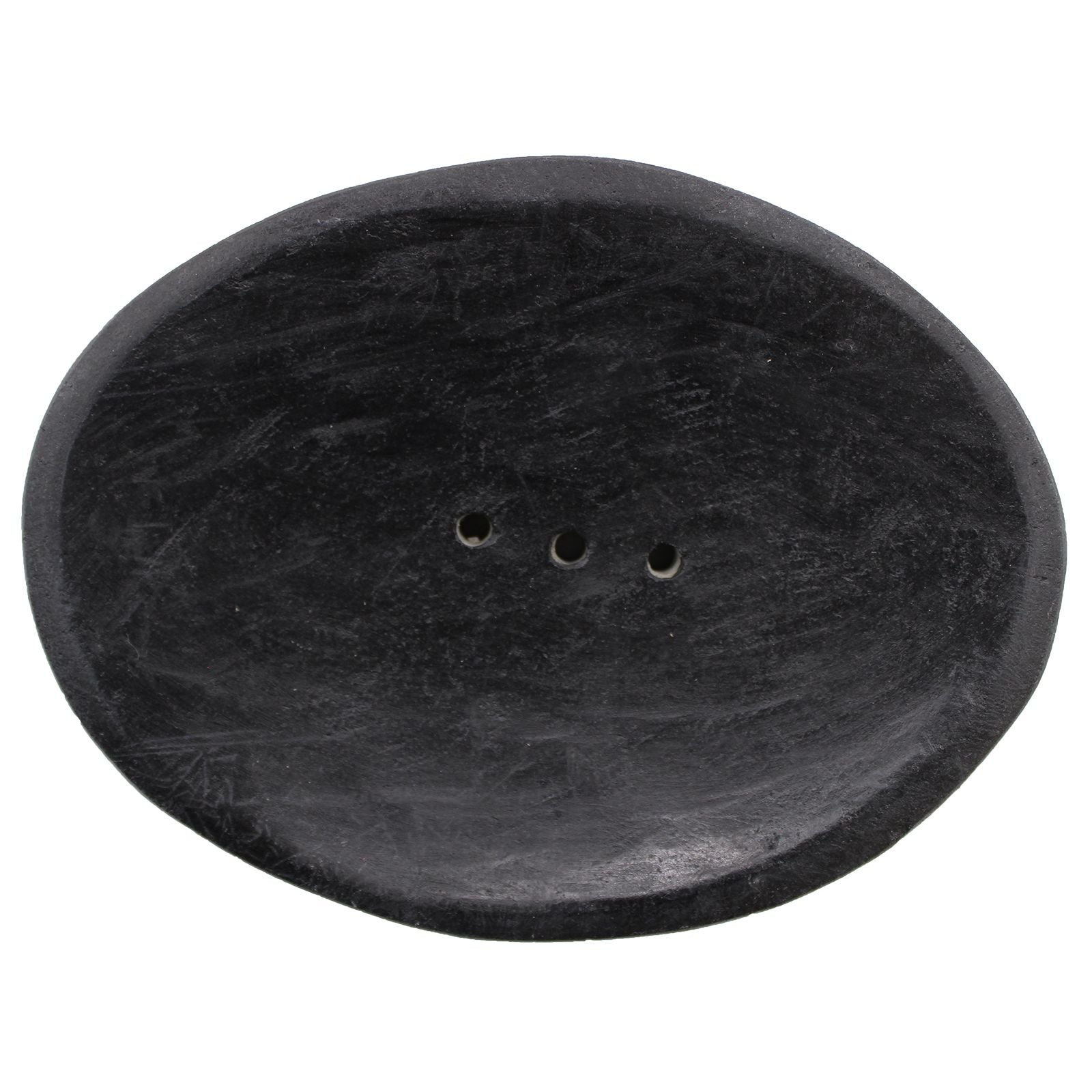 Black Marble Oval Soap Dish