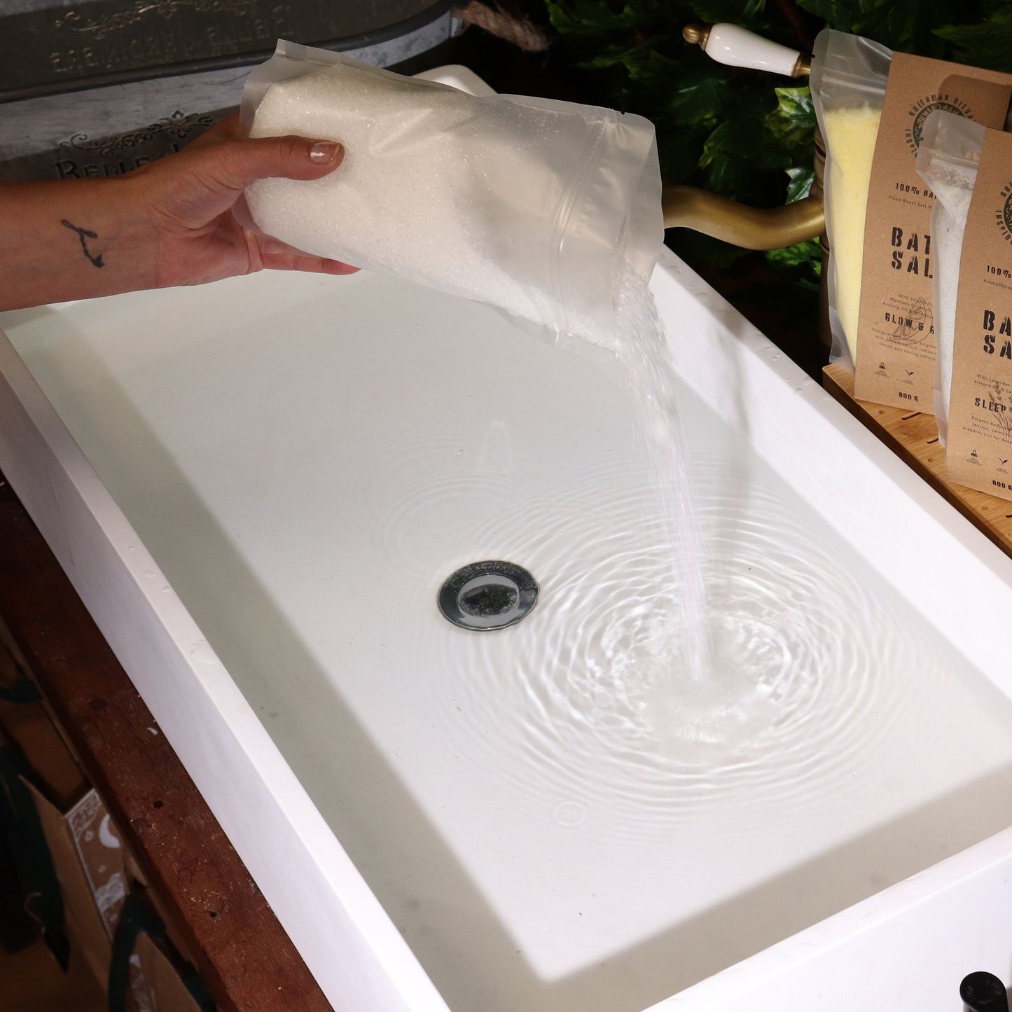 Magnesium Epsom Bath Salts: 100% Pure Epsom Salt – 800g