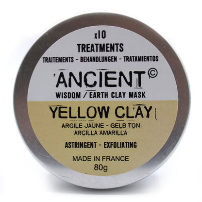 Yellow Clay Face Mask: Deep Cleanse & Detox - 80g