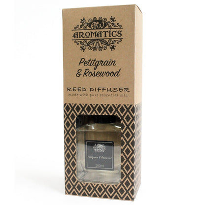Petitgrain & Rosewood Reed Diffuser: Relaxing Aroma - 200ml