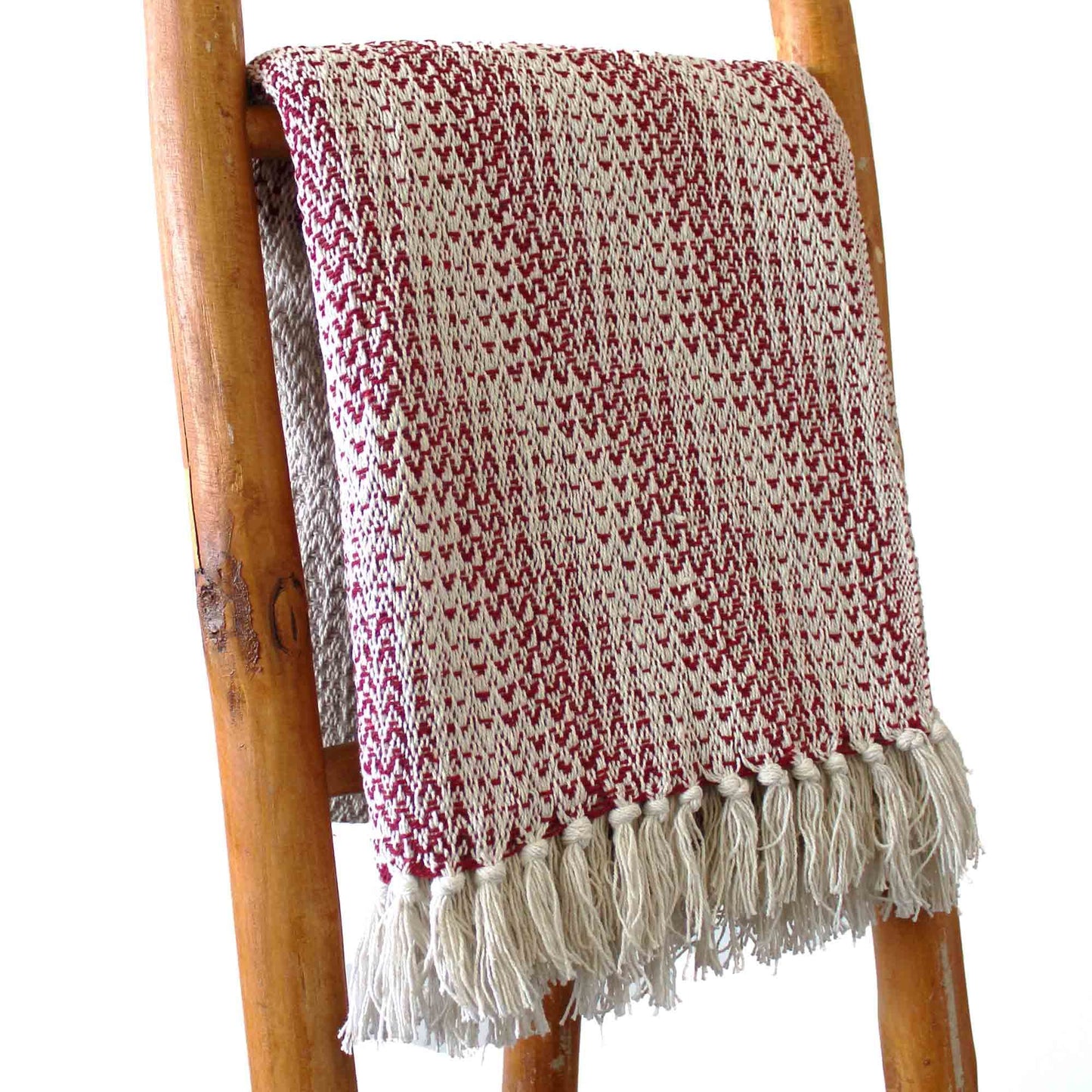 Boho Comfort Throw: Ruby Two Tone - 125x150cm