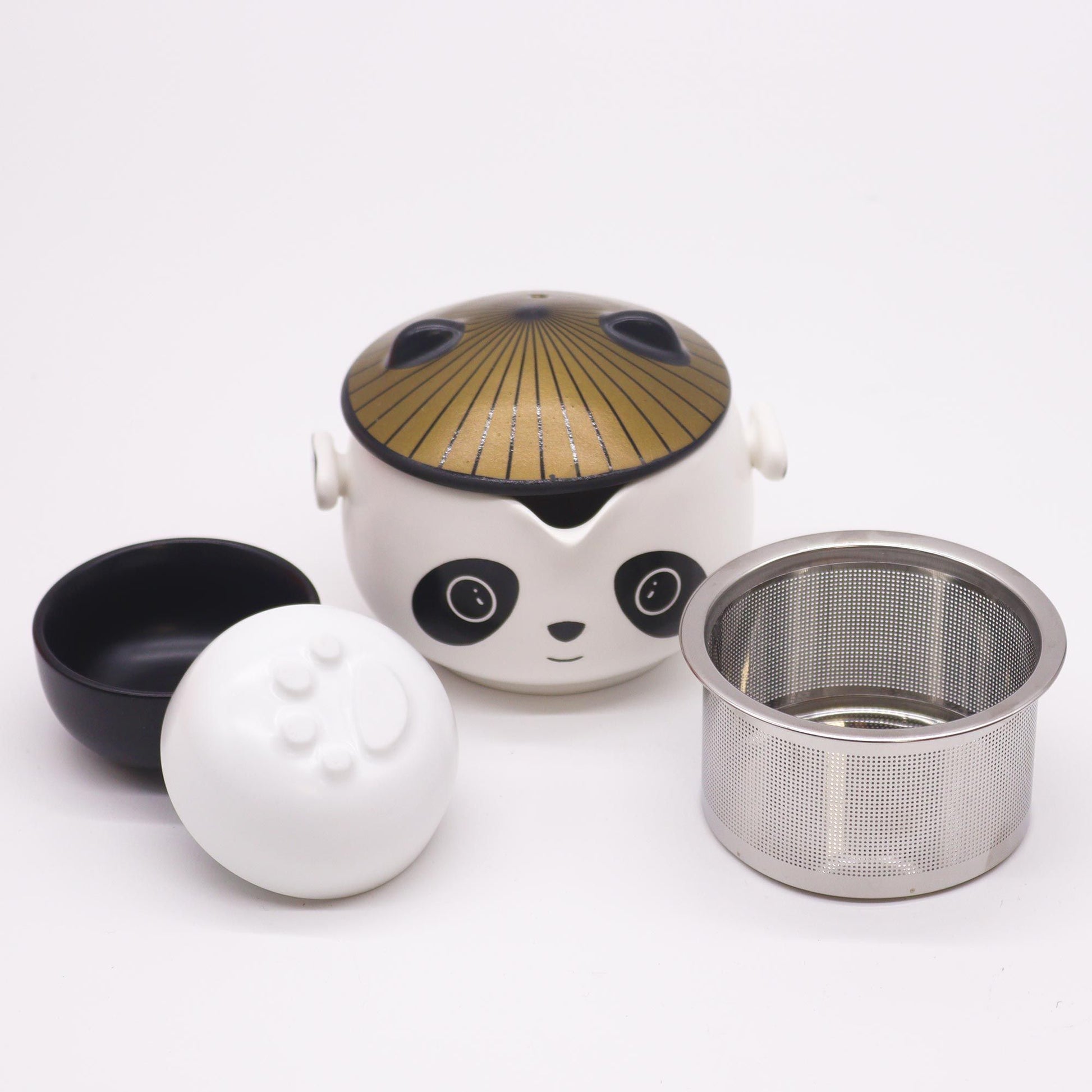 Kung Fu Panda Teapot Set: Travel-Friendly Tea - 2 Cups