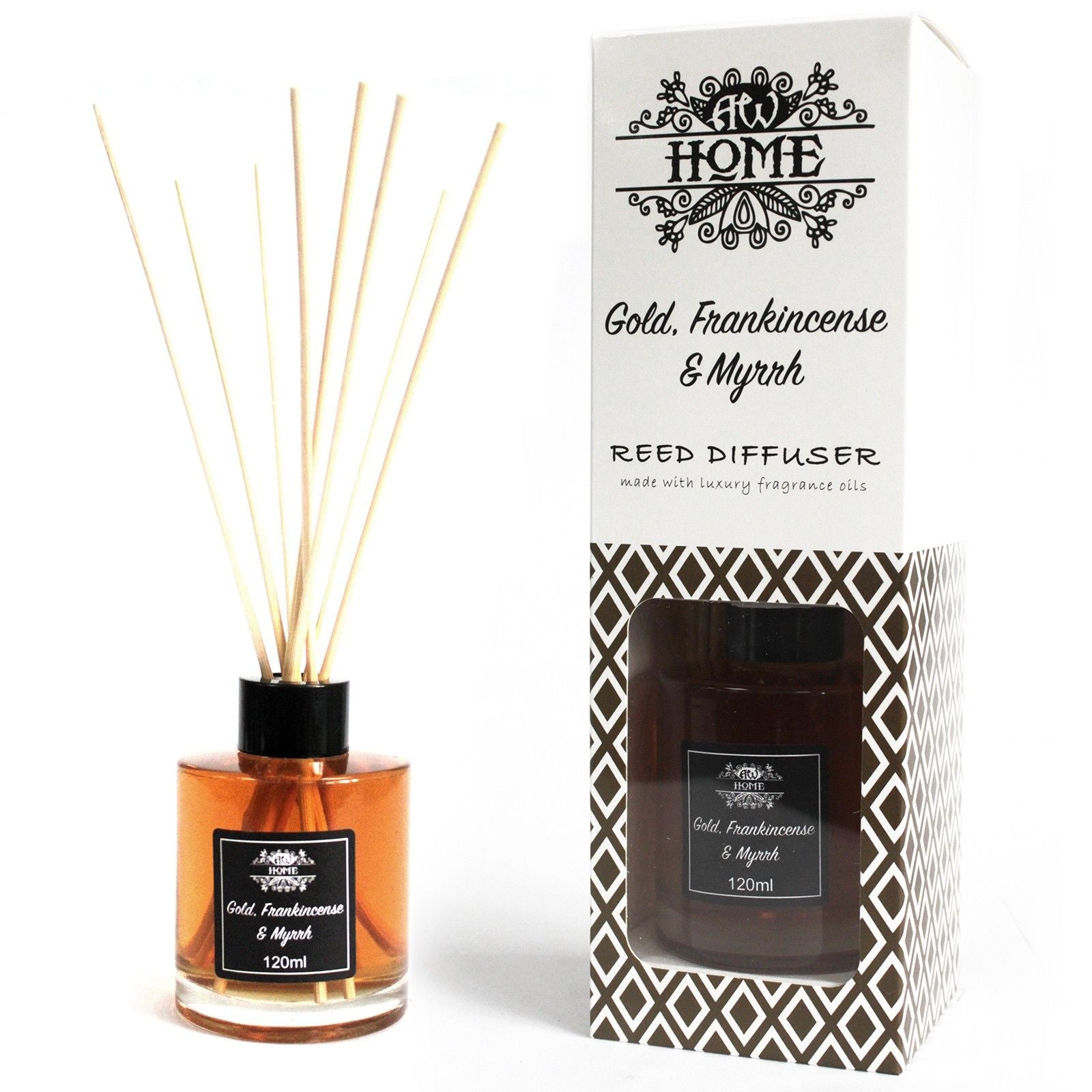 Fragrance Reed Diffuser: Gold, Frankincense & Myrrh - 120ml