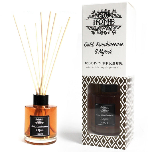 Fragrance Reed Diffuser: Gold, Frankincense & Myrrh - 120ml