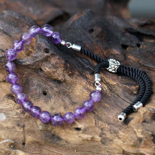 Amethyst Bracelet: Soothing Energy - 925 Silver Plated
