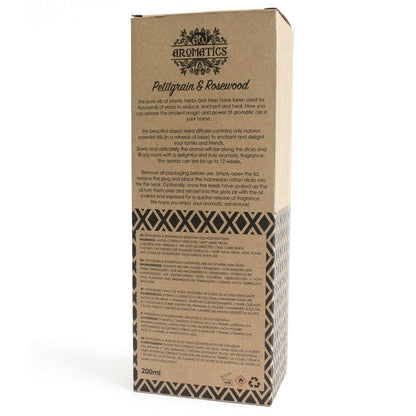 Petitgrain & Rosewood Reed Diffuser: Relaxing Aroma - 200ml