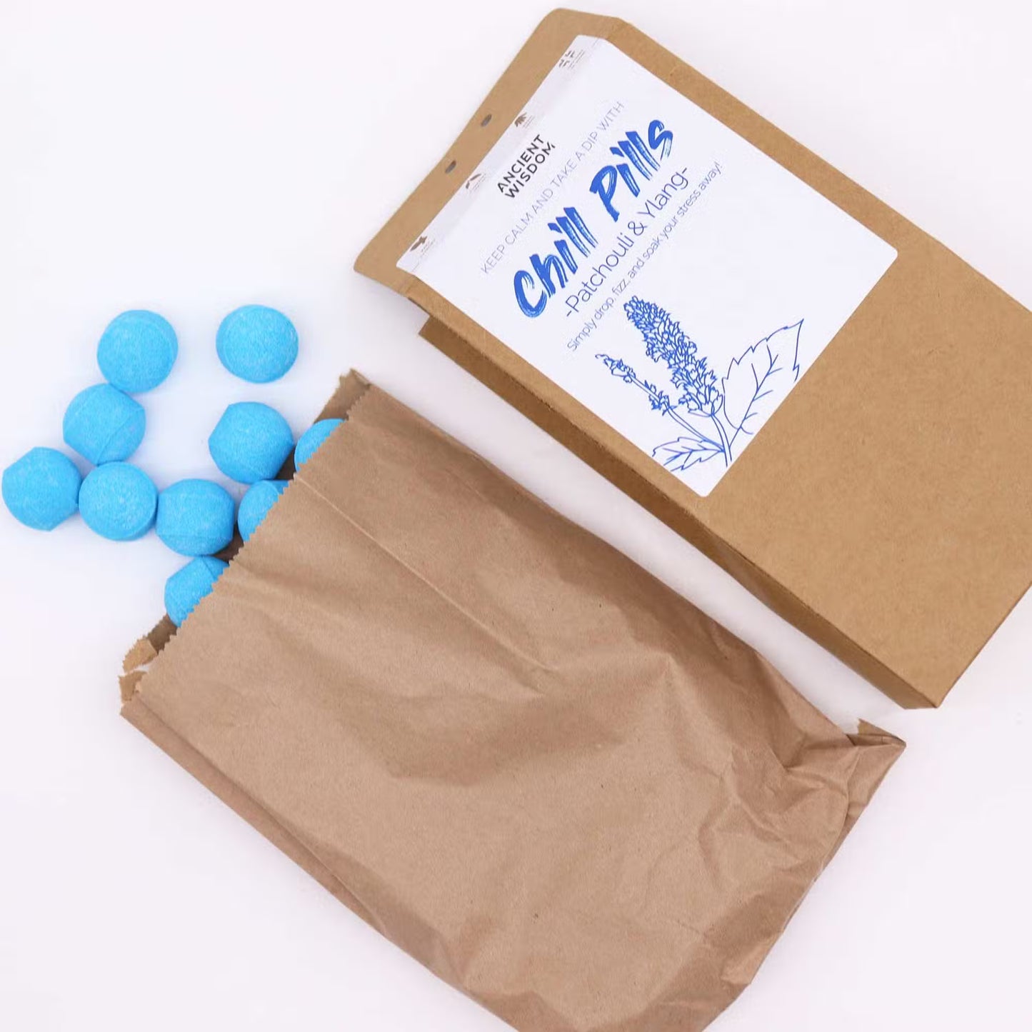Pack of 30 Mini Bath Bombs - Ylang & Patchouli - Bath & Soak