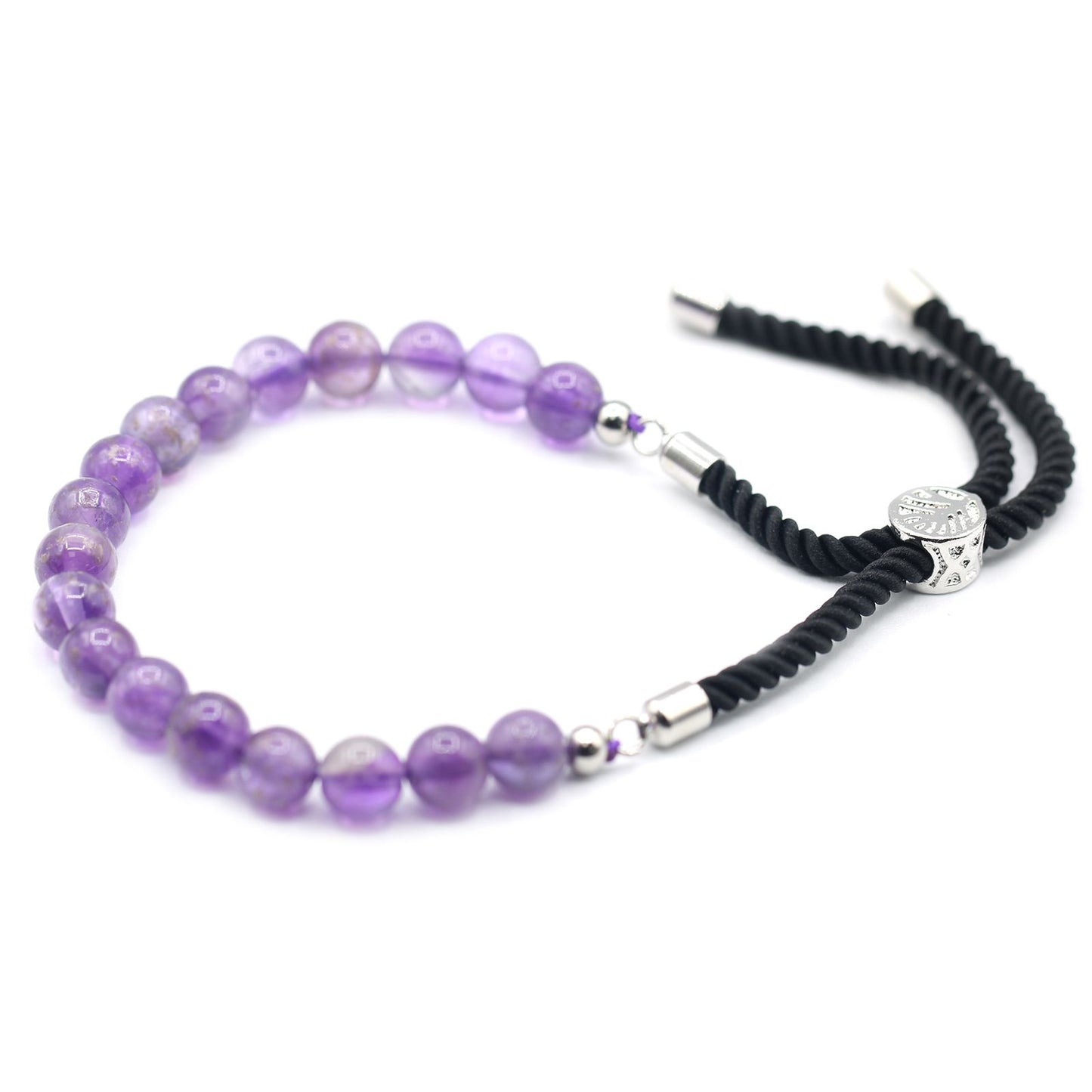 Amethyst Bracelet: Soothing Energy - 925 Silver Plated