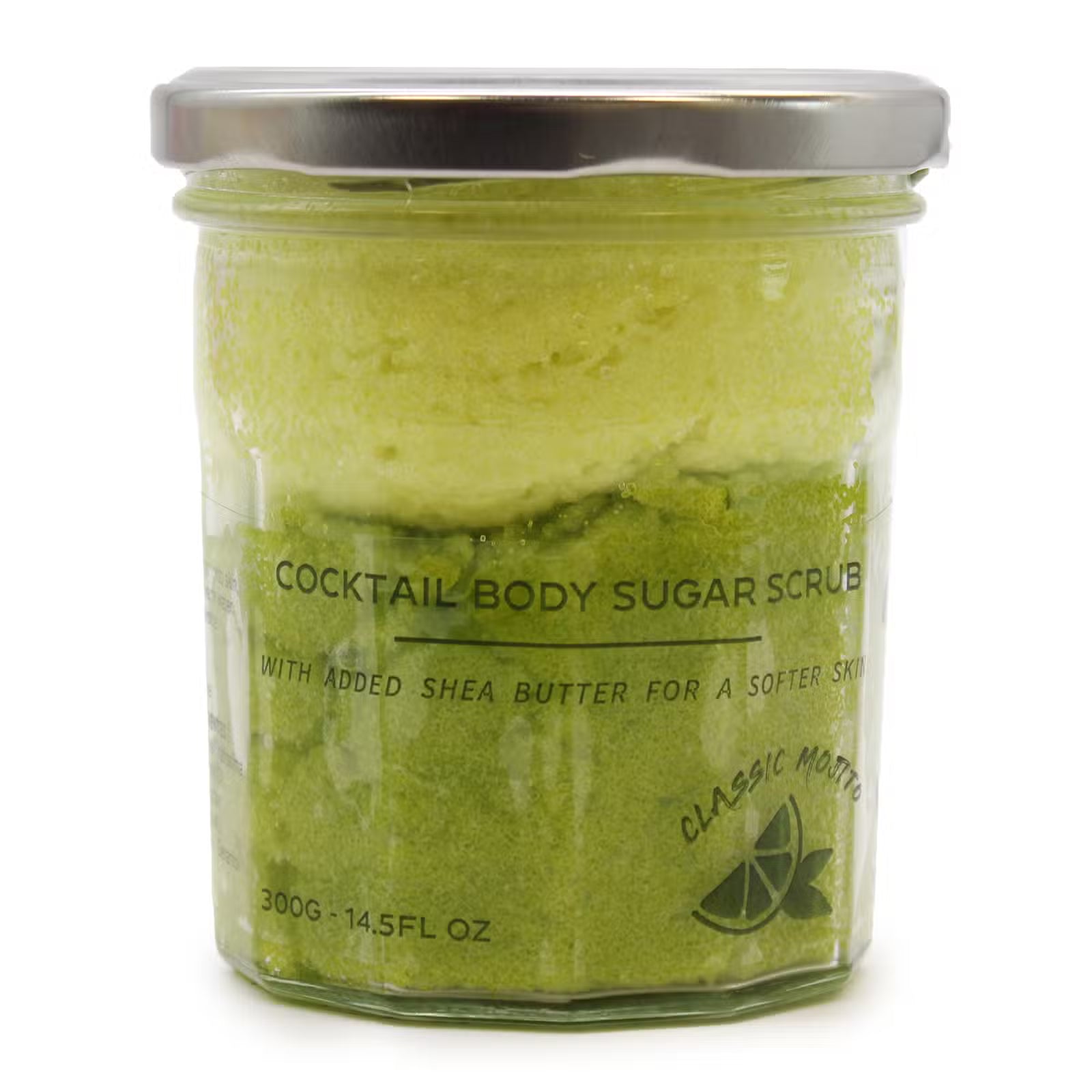 Mojito Exfoliating Sugar Body Scrub: Soft Skin & Refreshing Cleanse - 300g
