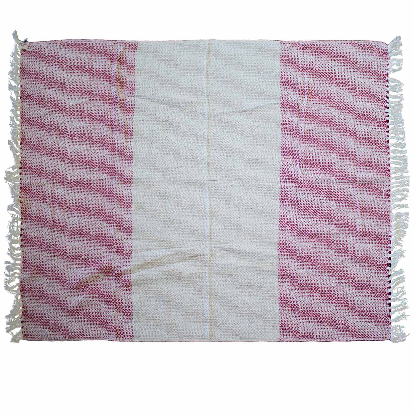Boho Comfort Throw: Ruby Two Tone - 125x150cm