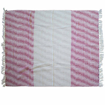 Boho Comfort Throw: Ruby Two Tone - 125x150cm