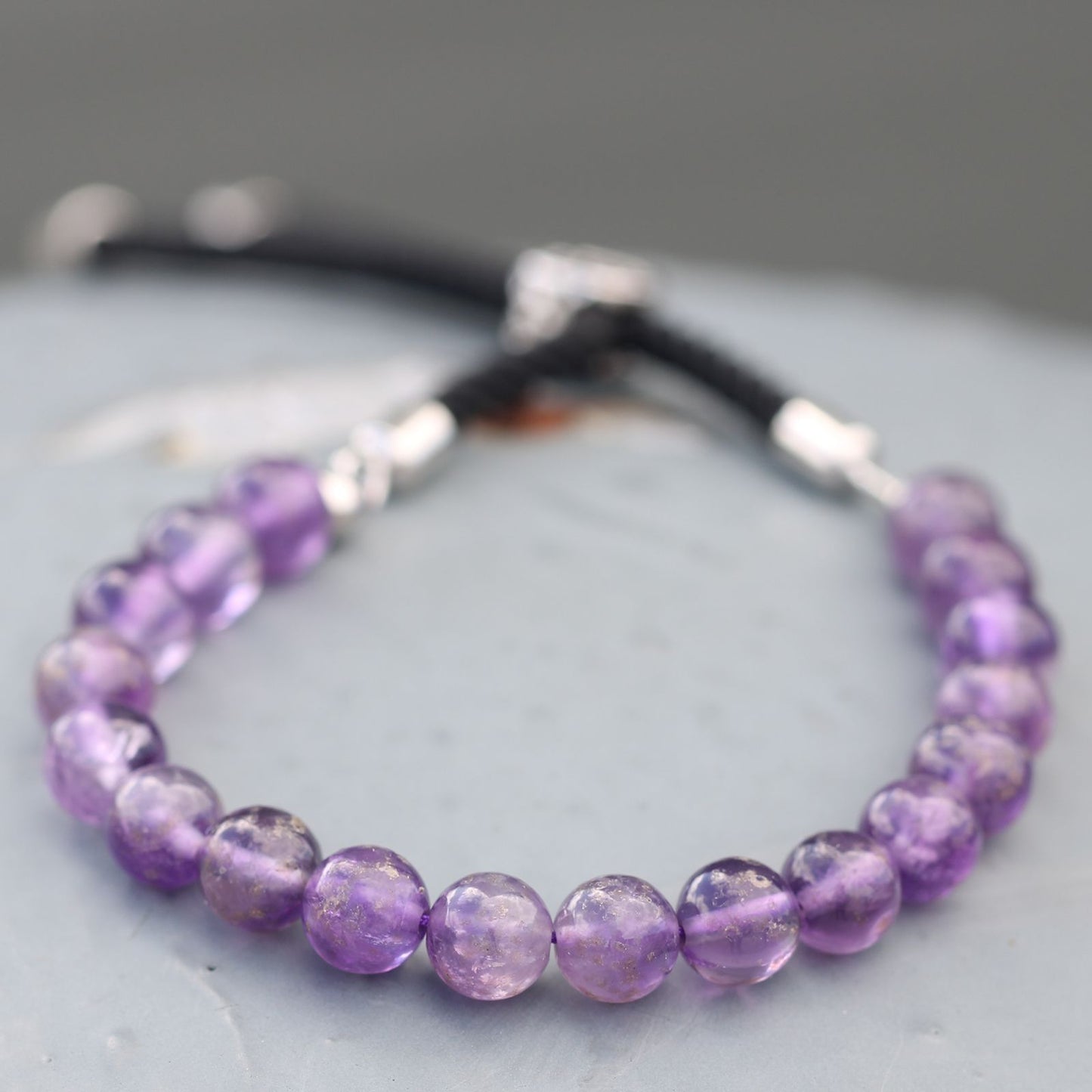 Amethyst Bracelet: Soothing Energy - 925 Silver Plated