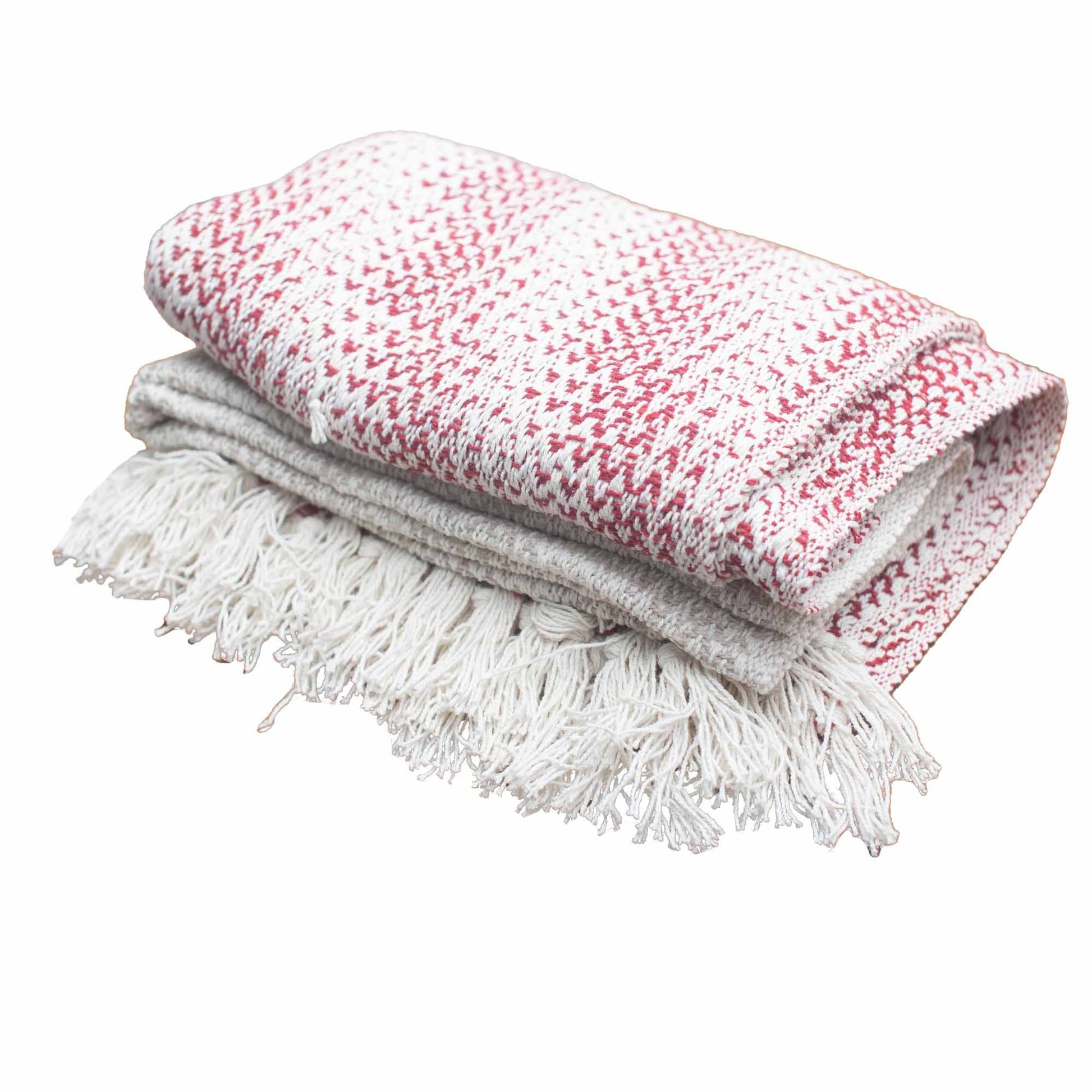 Boho Comfort Throw: Ruby Two Tone - 125x150cm