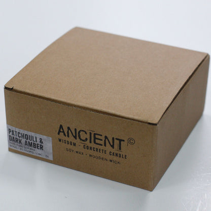 Concrete Candle - Patchouli & Dark Amber