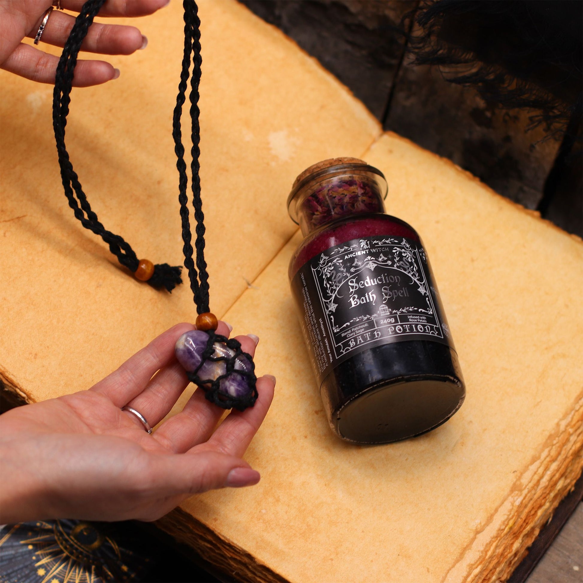 Love Bath Spell Potion: Rose Geranium & Grapefruit - 240g