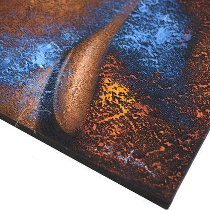 Buddha Painting: Copper Face Art - 80x60cm